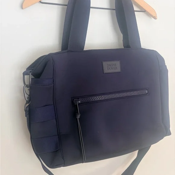 Dagne Dover Wade Navy Diaper Tote Bag with Shoulder Strap - Picture 3 of 7